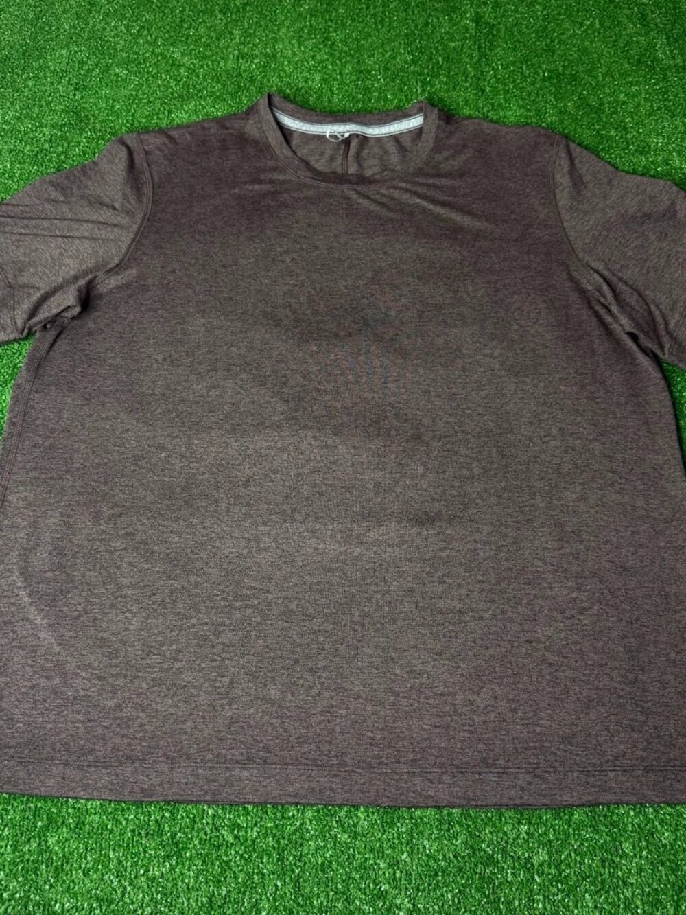 Lululemon Men's Brown Microfiber Relaxed Fit T-Shirt Athletic Running Top XL